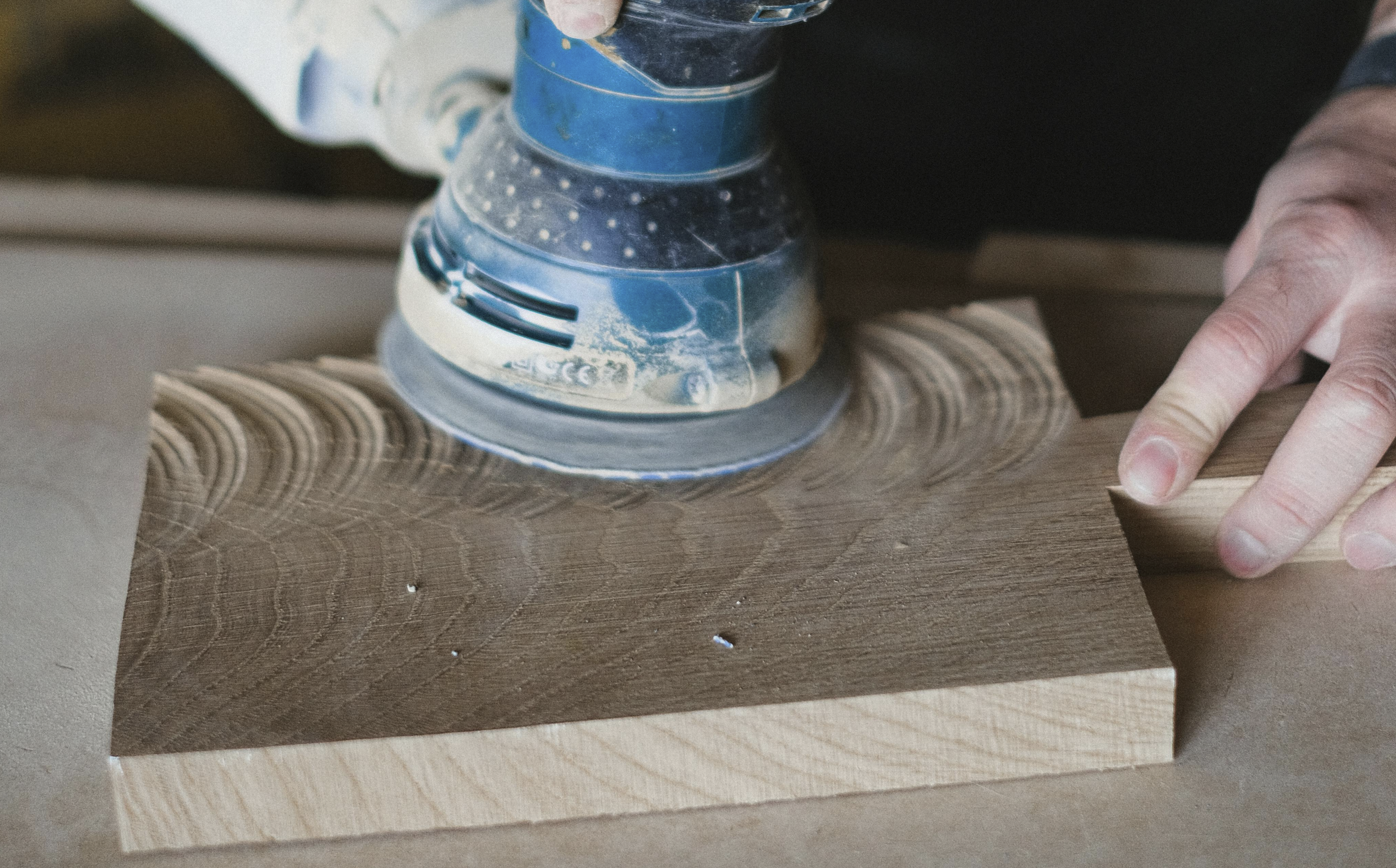 Detail of finished custom woodwork
